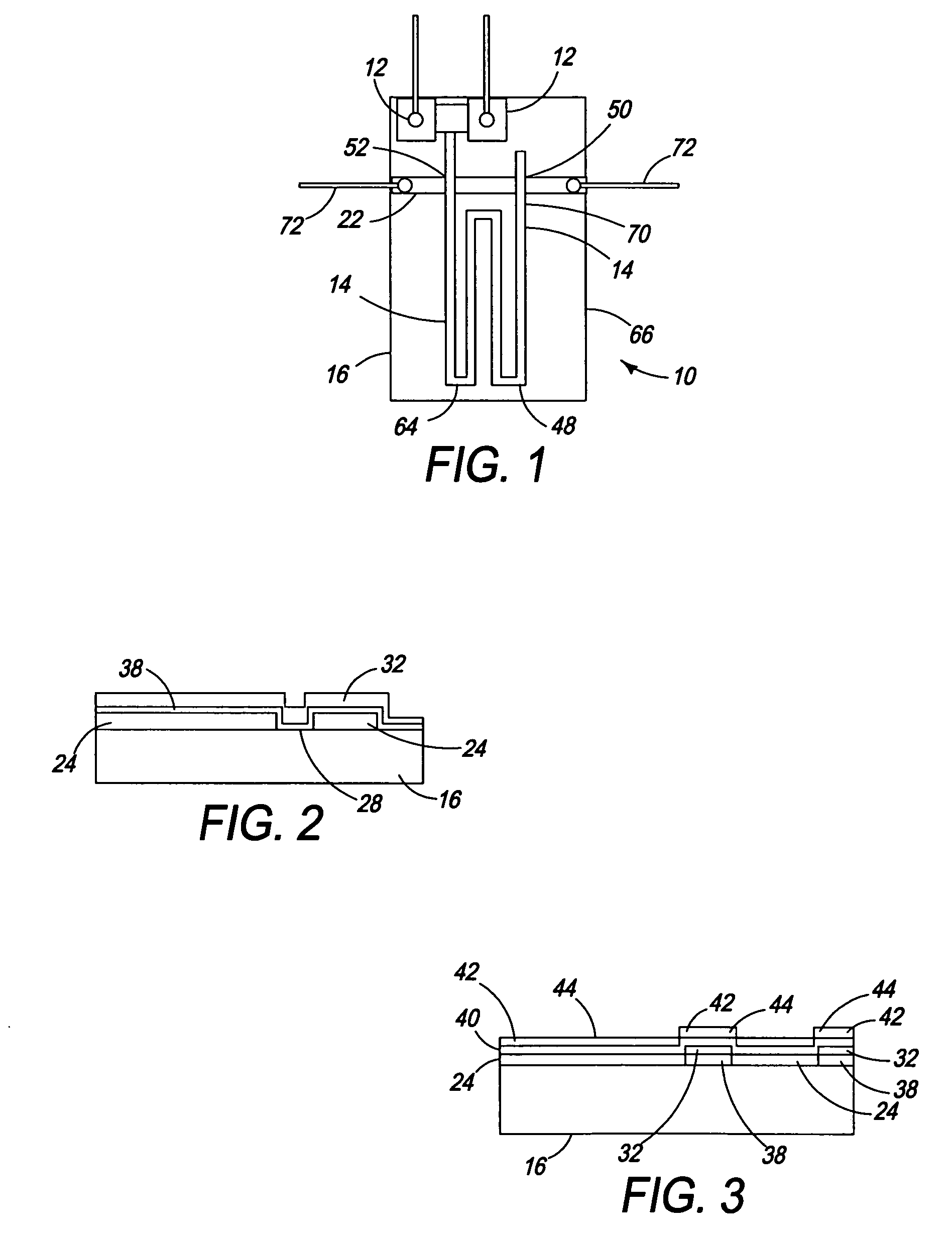 On-chip igniter and method of manufacture