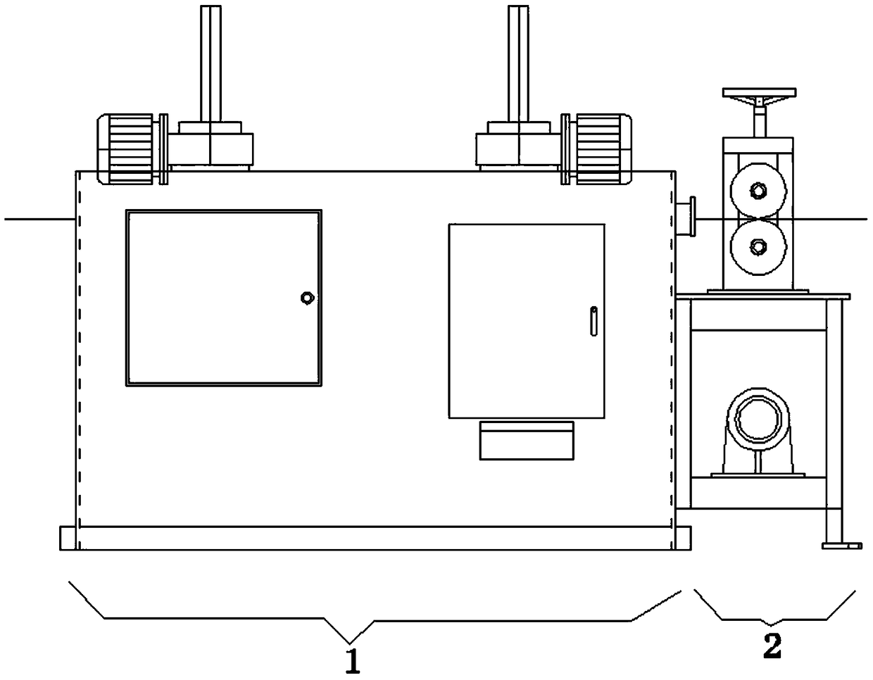 An annealed wire derusting polishing machine