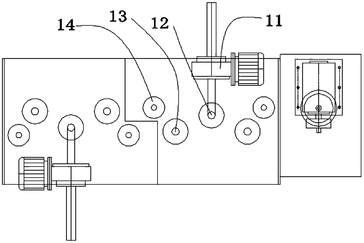 An annealed wire derusting polishing machine