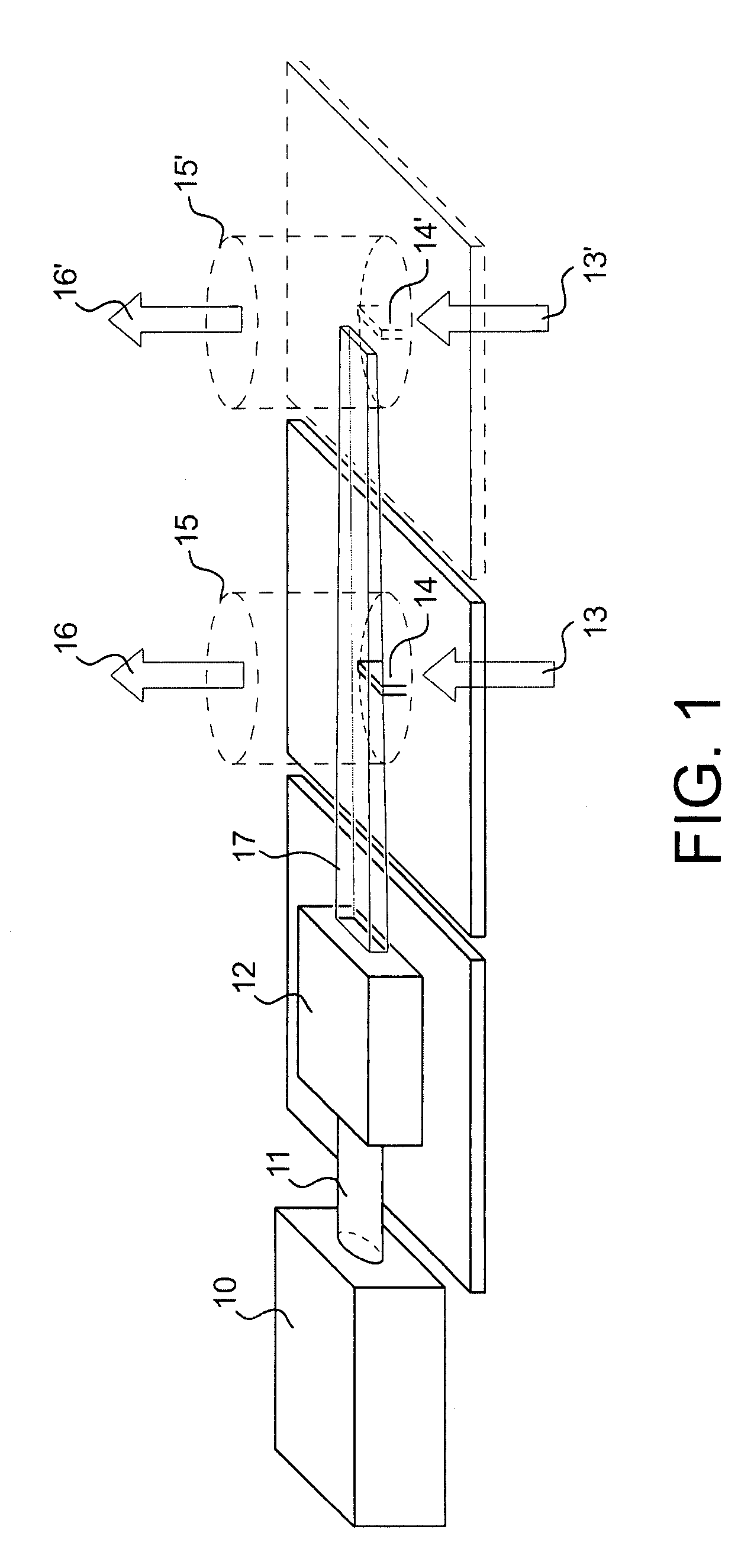 Production of nanometric or sub-micrometric powders in continuous flux