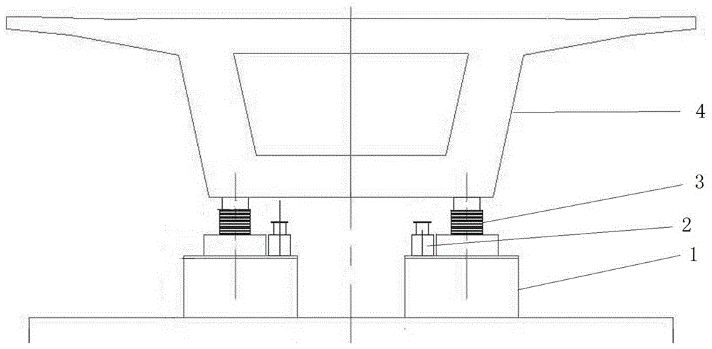 High-position beam falling construction method in box beam erection