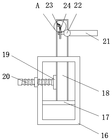 Packaging and weight qualification testing device for blueberry juice