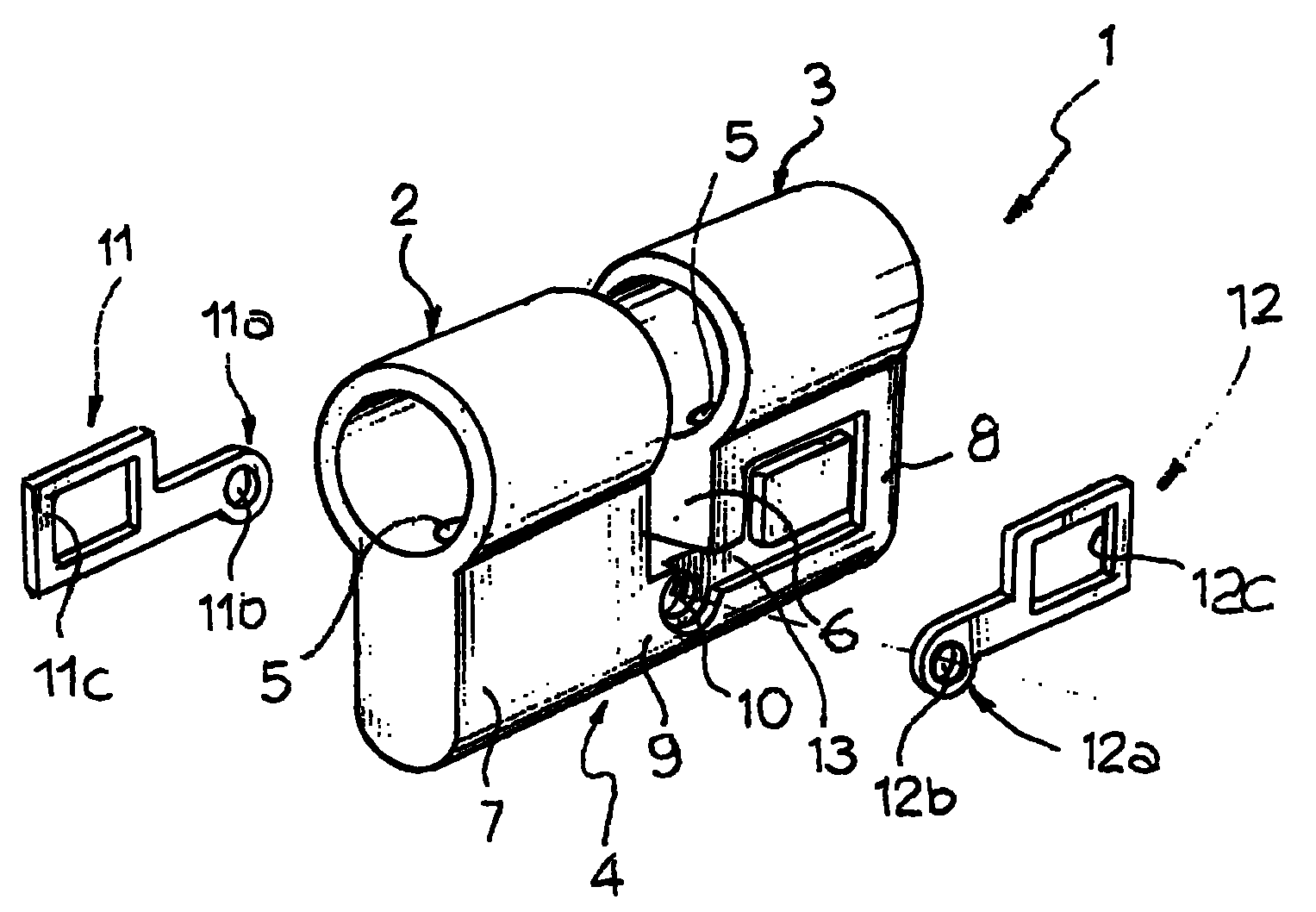 Cylinder lock body