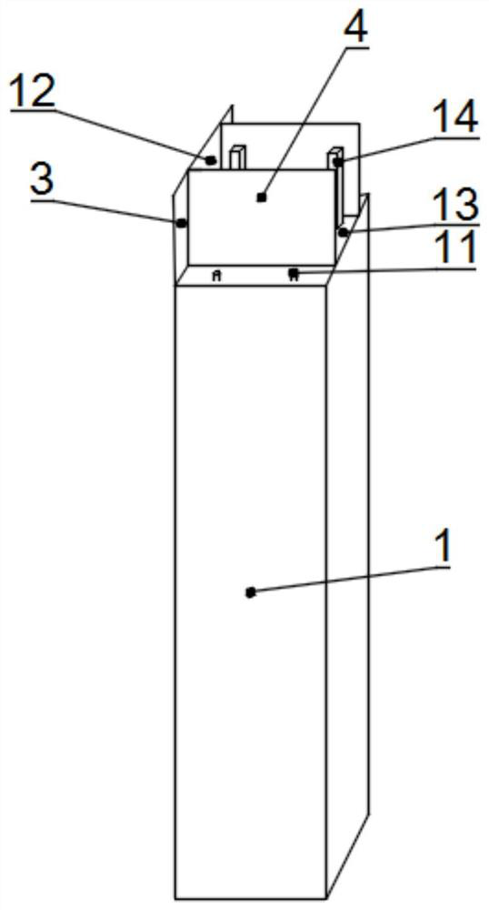 Fabricated beam-column connecting joint and construction method