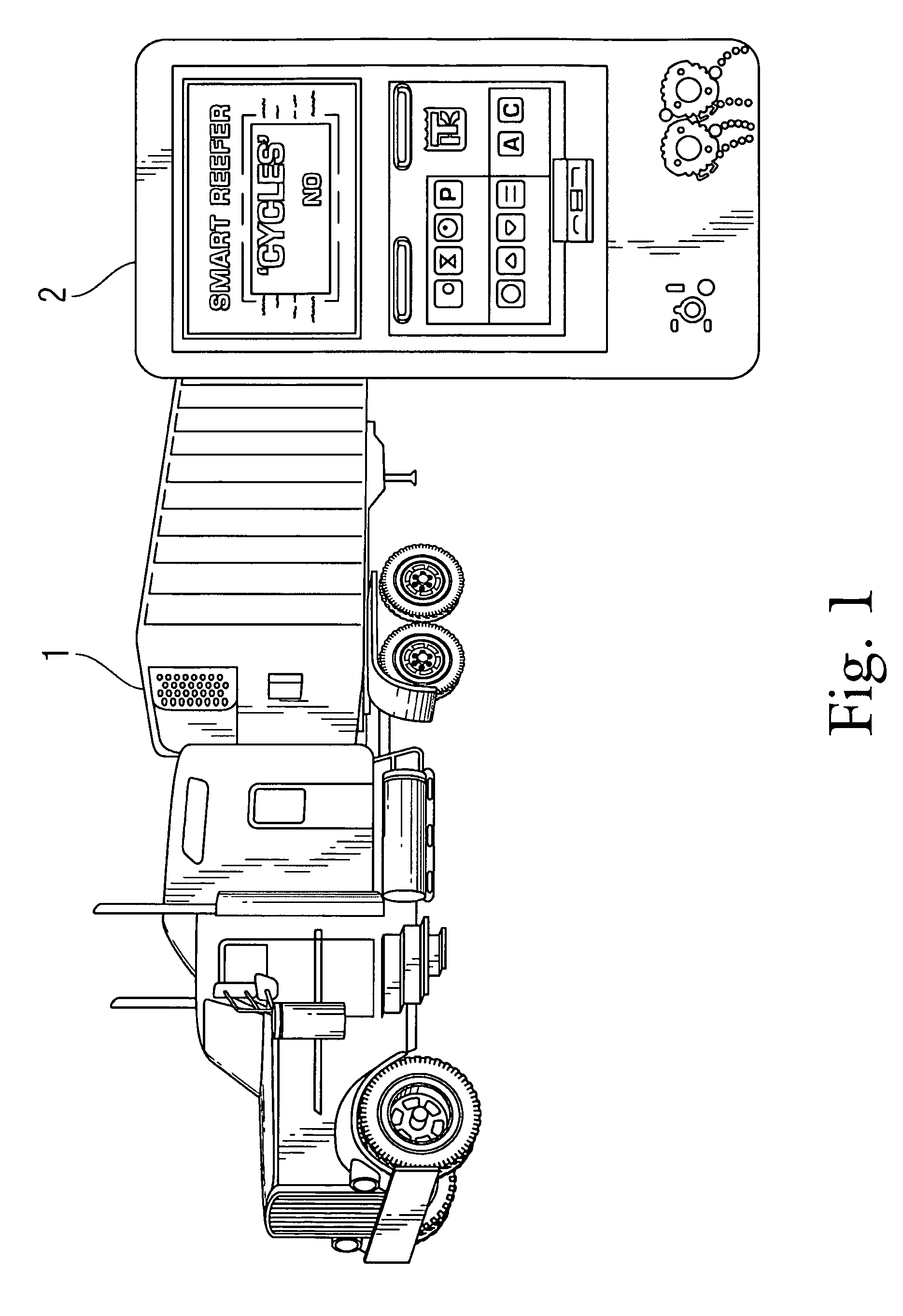 Auxiliary power device for refrigerated trucks