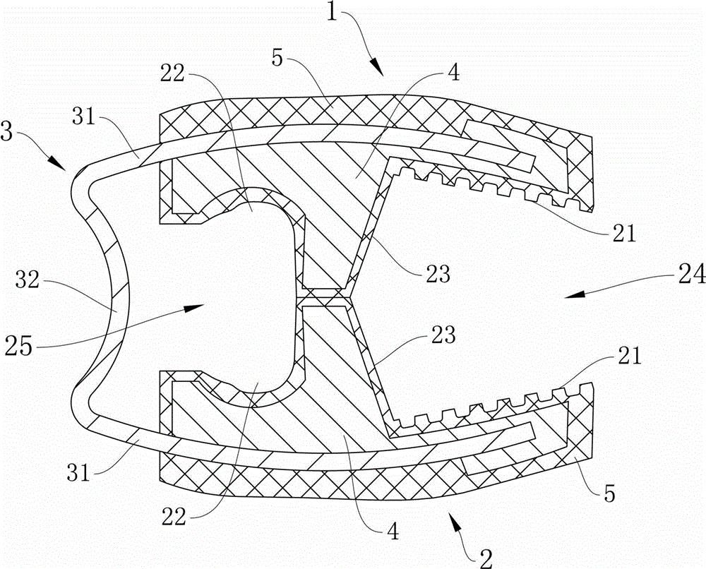 Non-dirt-hidden fixture head in extremely simplified structure