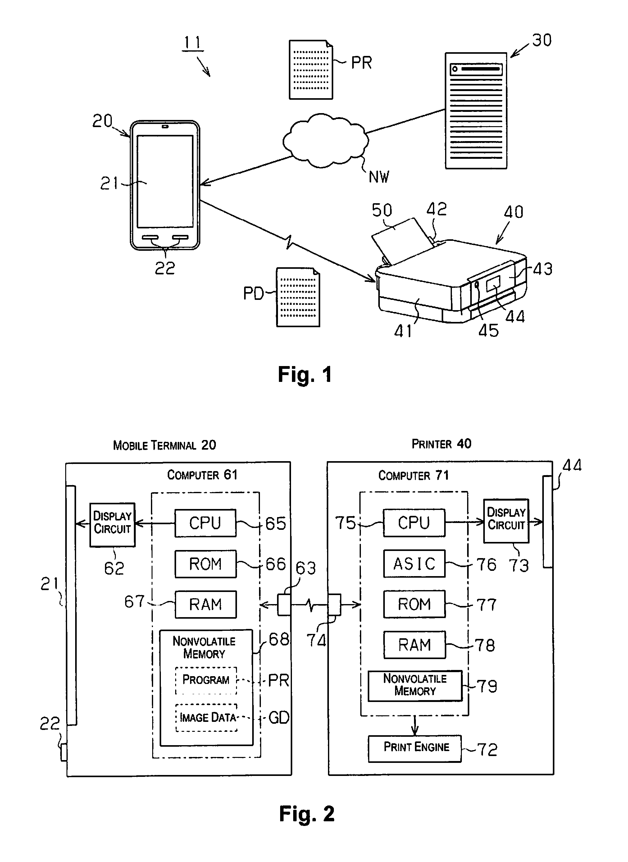 Three-dimensional image program and printer