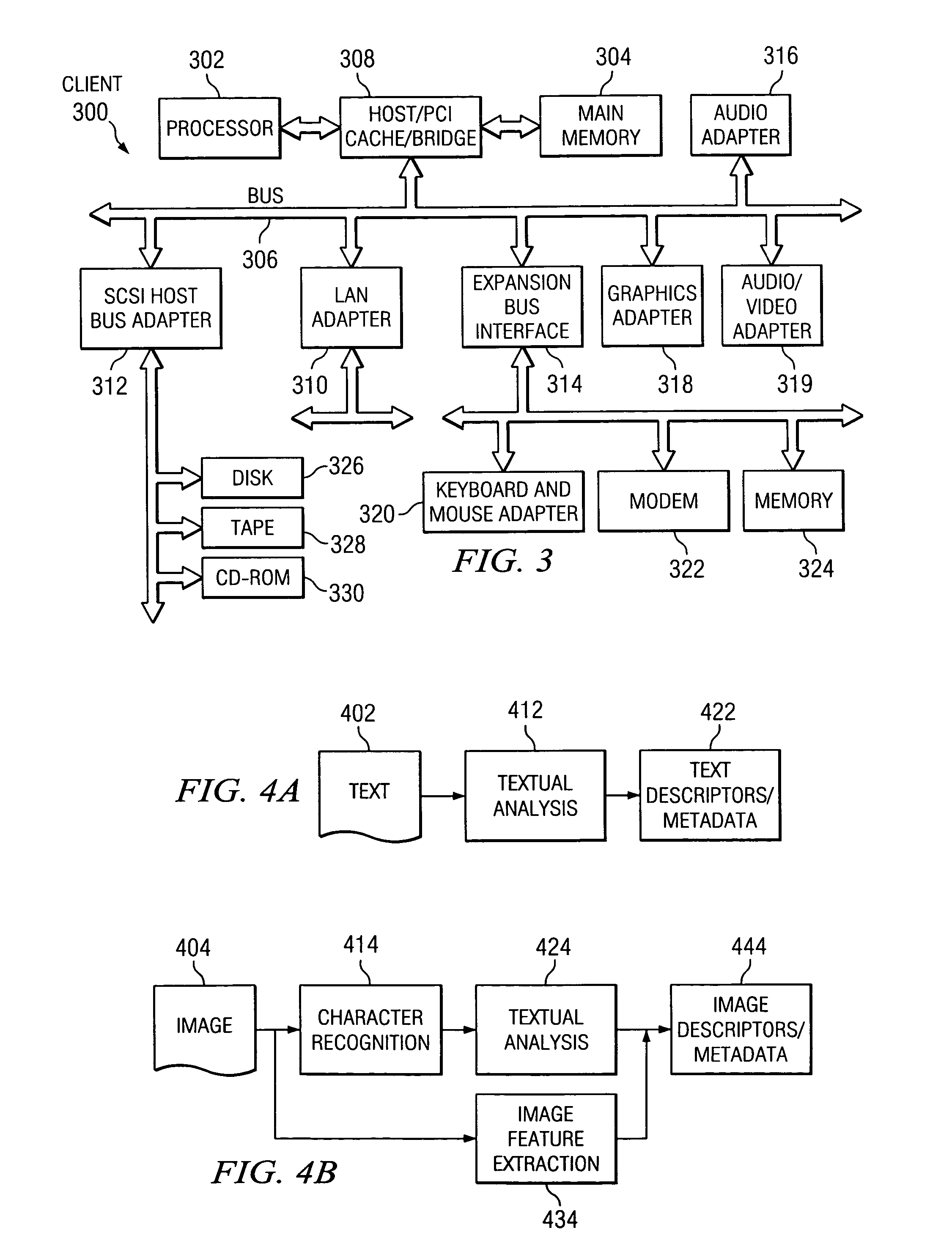 Method, apparatus, and program for cross-linking information sources using multiple modalities