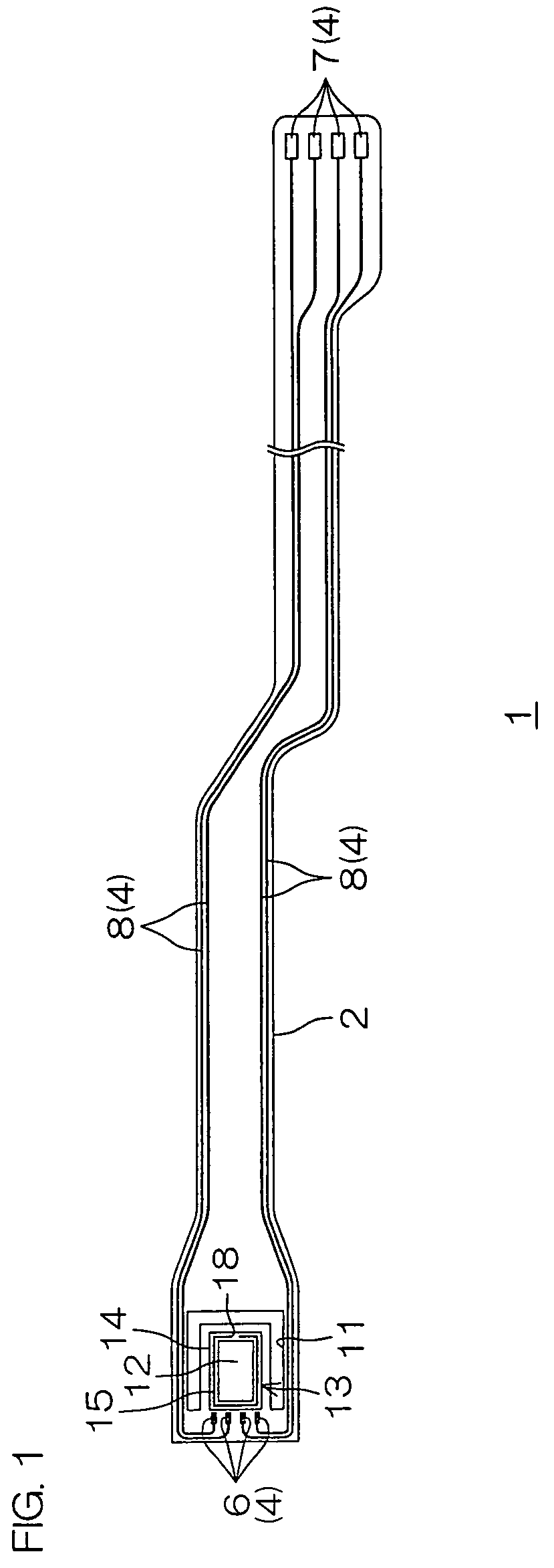 Suspension board with circuit