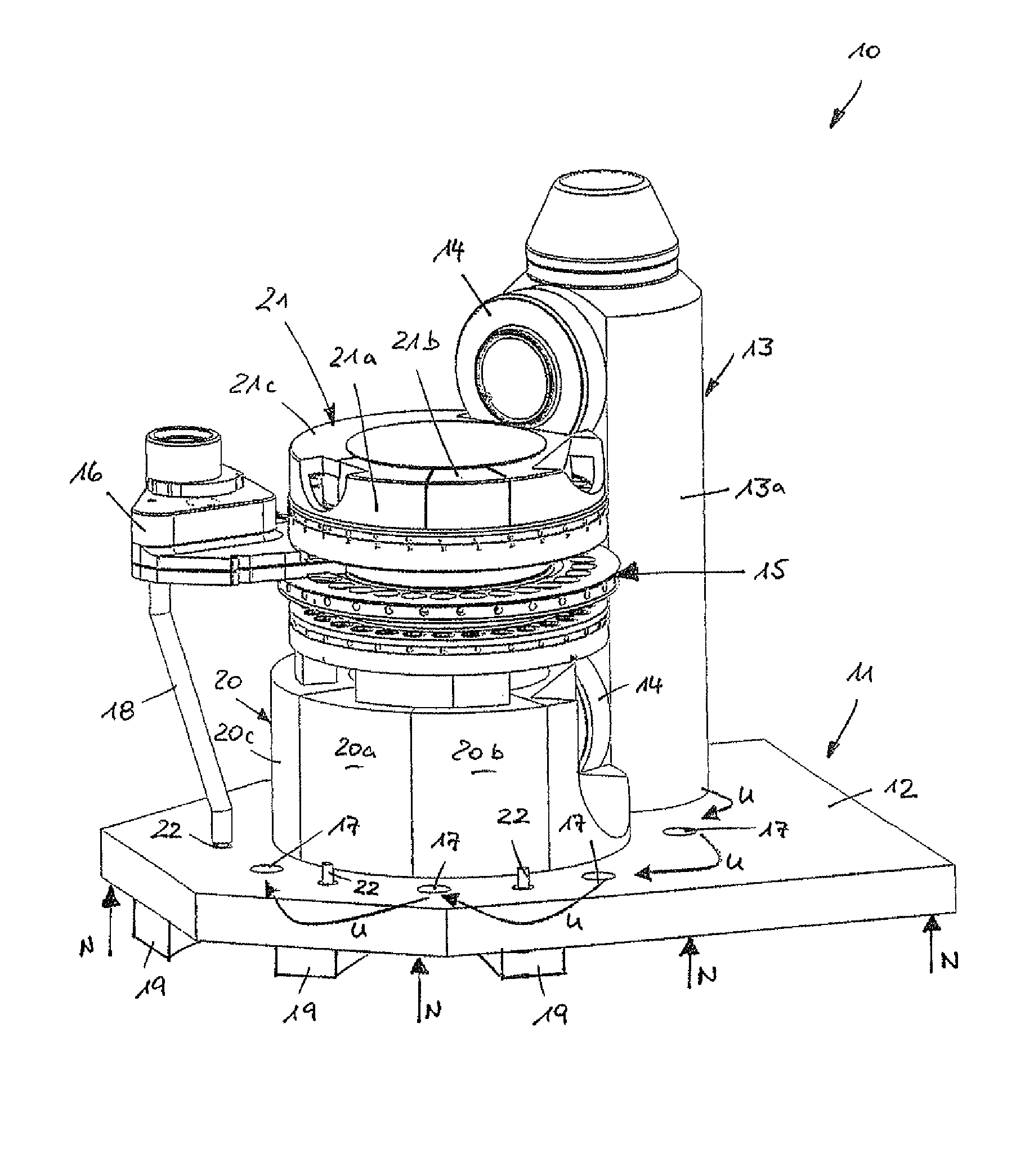 Rotary press, particularly for the manufacture of tablets