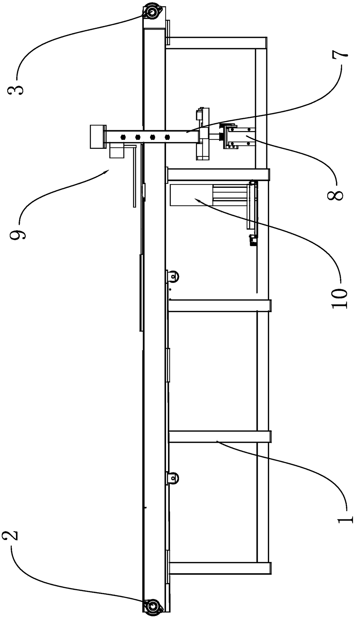 Automatic stocking winding structure for stocking packaging