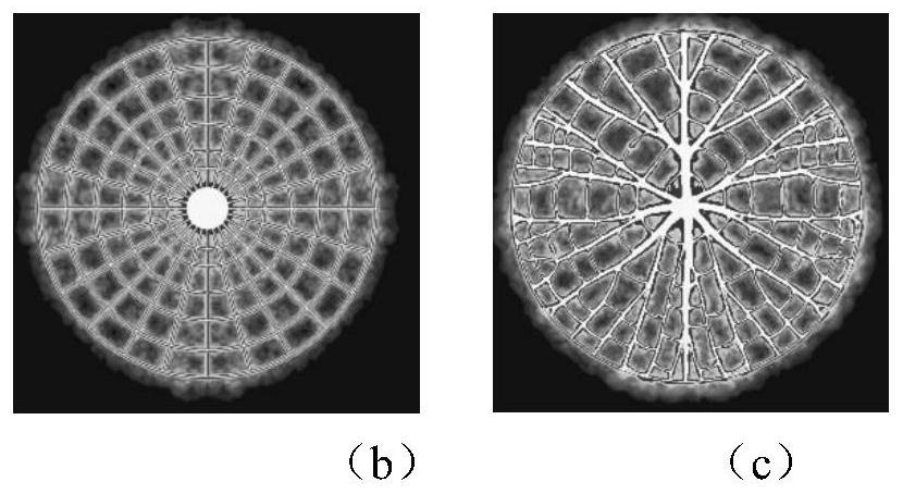 Floating type wind turbine platform with bionic fractal characteristic