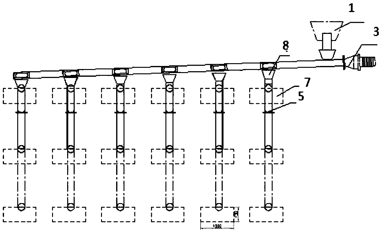 Automatic distributing system and construction method of single-line tunnel lining trolley