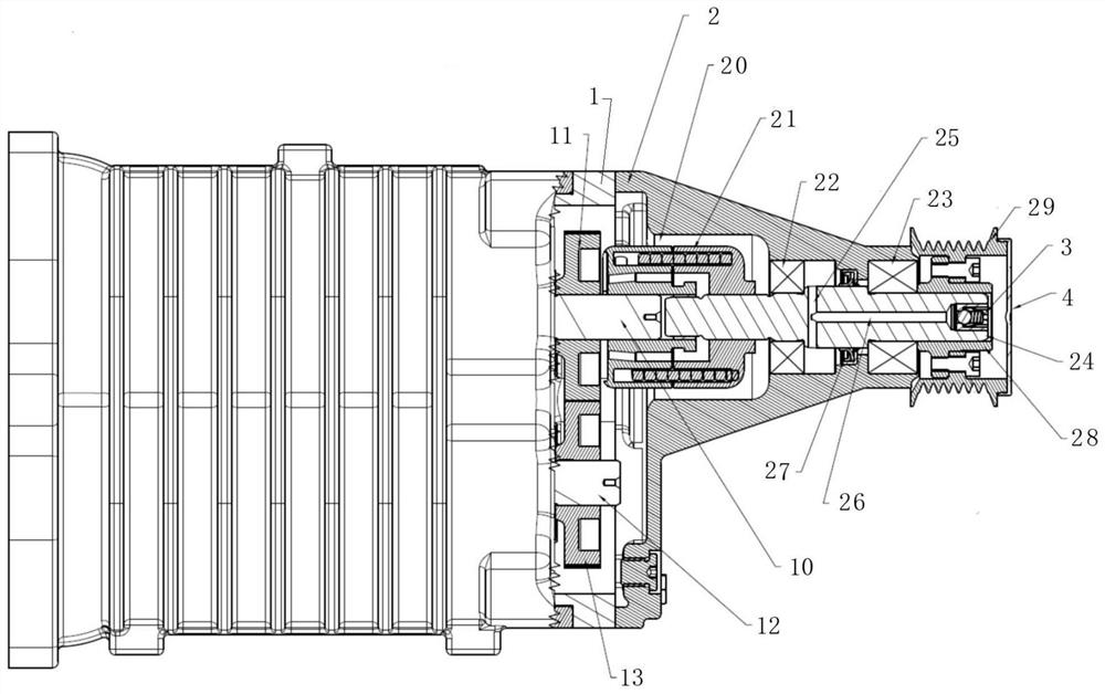 Supercharger provided with switching valve