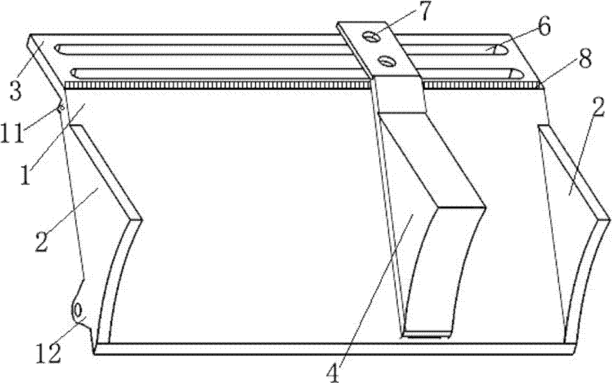 Ink tank with movable partition for rainbow printing and its assembly method