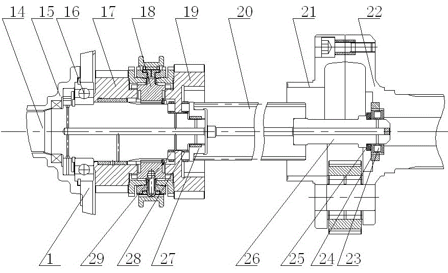 12-gear full-helical-tooth double-intermediate-shaft all-synchronizer gearbox