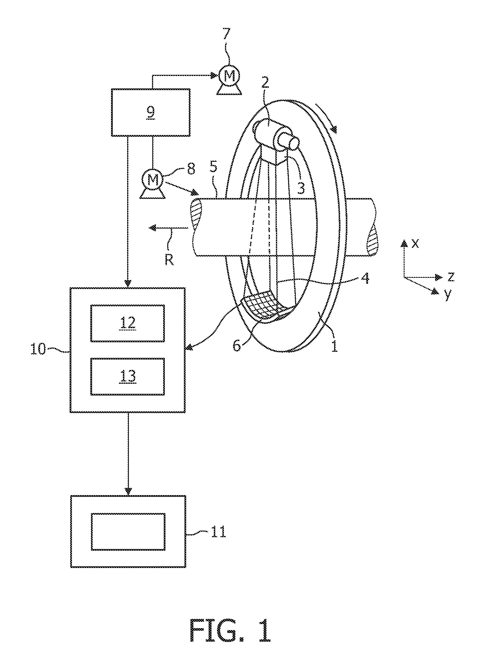 Apparatus and method for determiining a detector energy weighting function of a detection unit