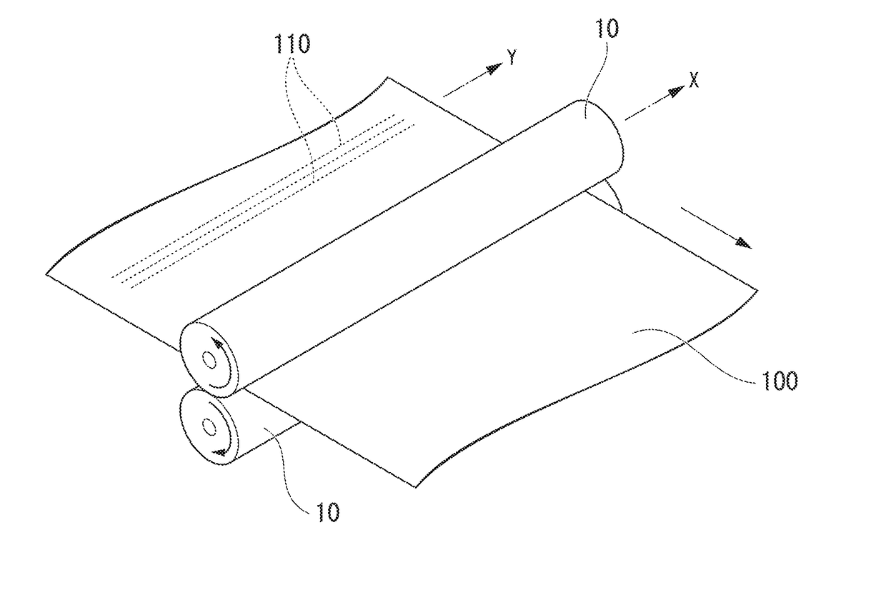 Fiber-reinforced plastic and production method therefor