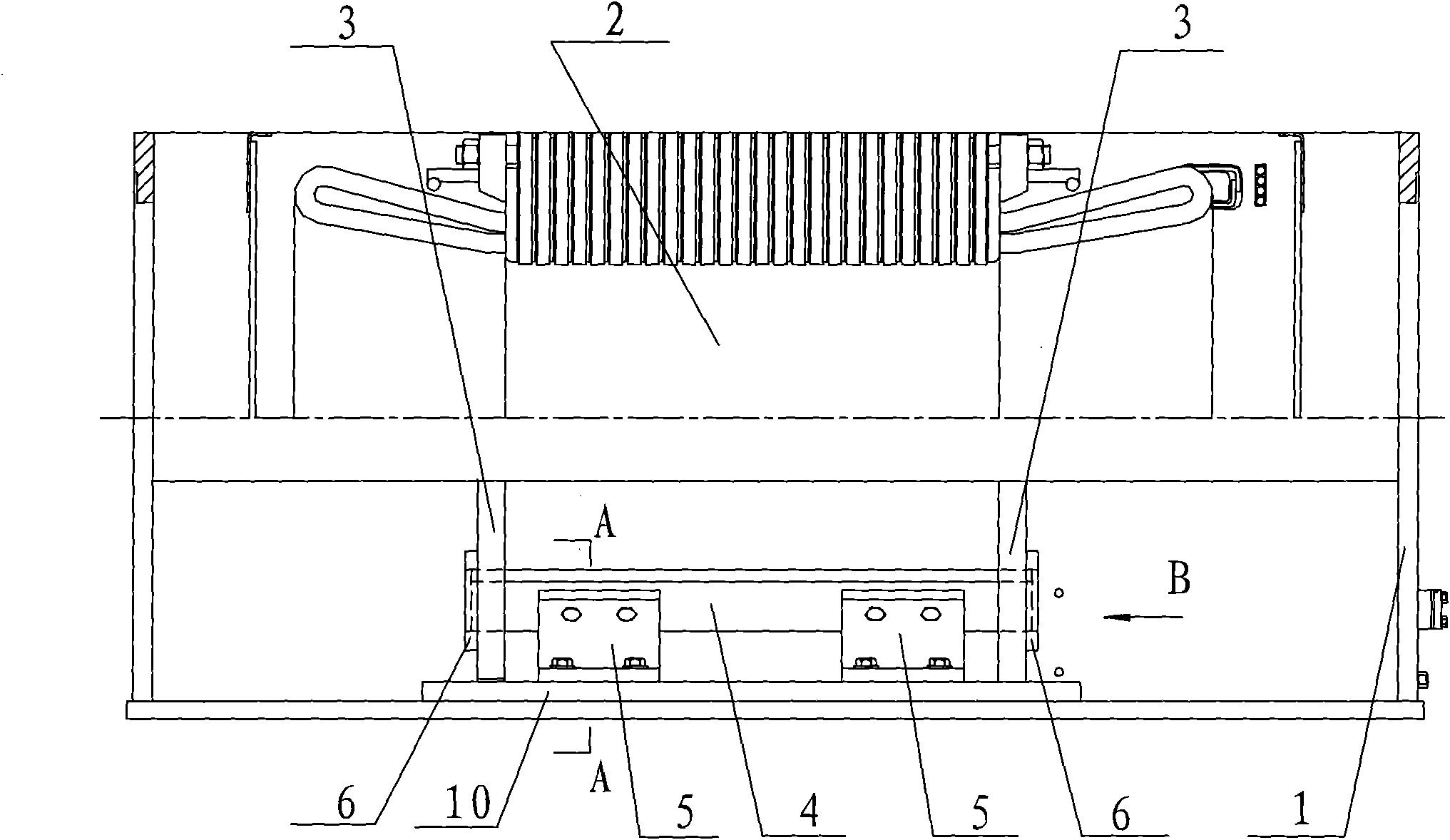 Positioning installing structure for stator core of motor and base