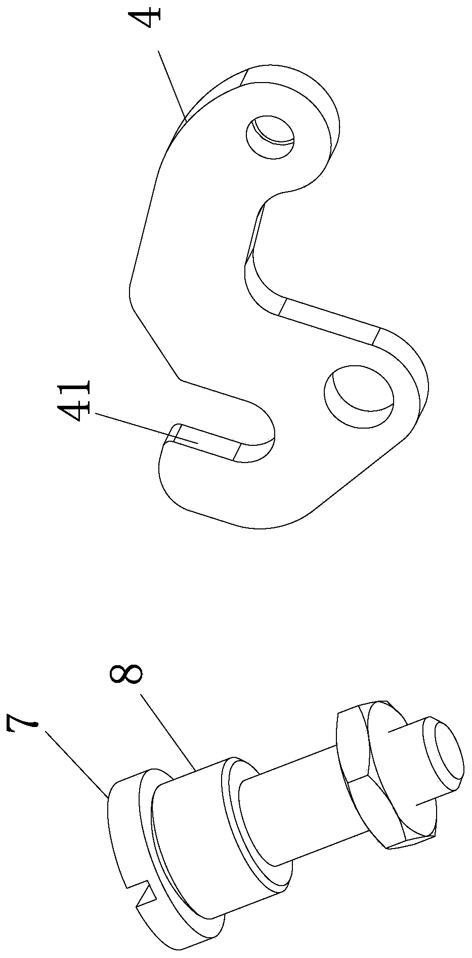 Backstitch structure of sewing machine