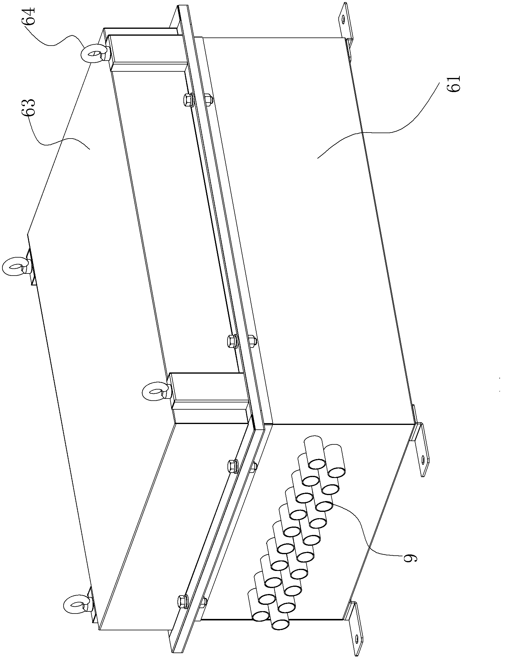 Direct-embedded electronic equipment protection device and direct-embedded optical-cable communication access equipment