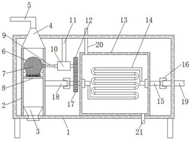 Waste flue gas emission equipment for aluminum smelting