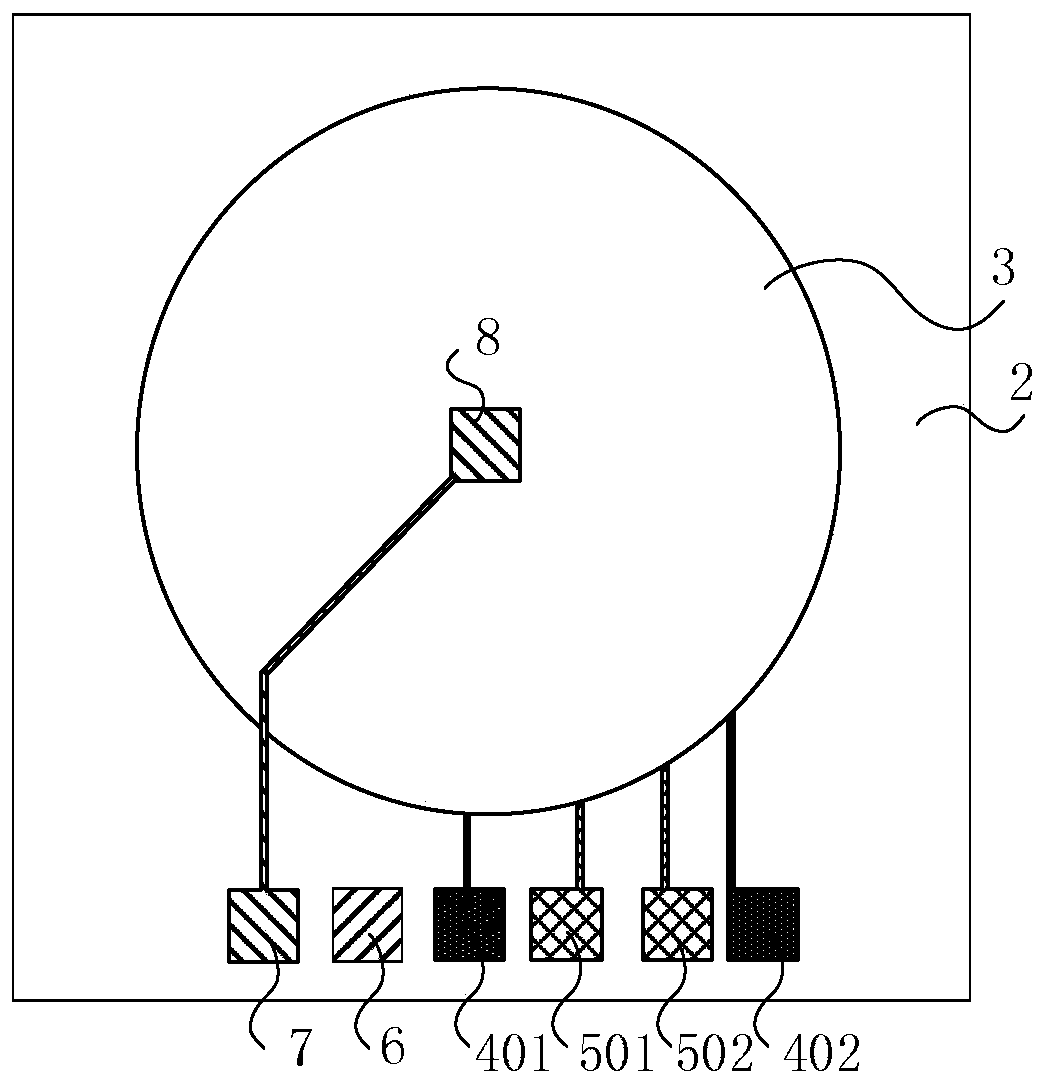 VECSEL laser chip packaging structure and method capable of avoiding magnetic field interference