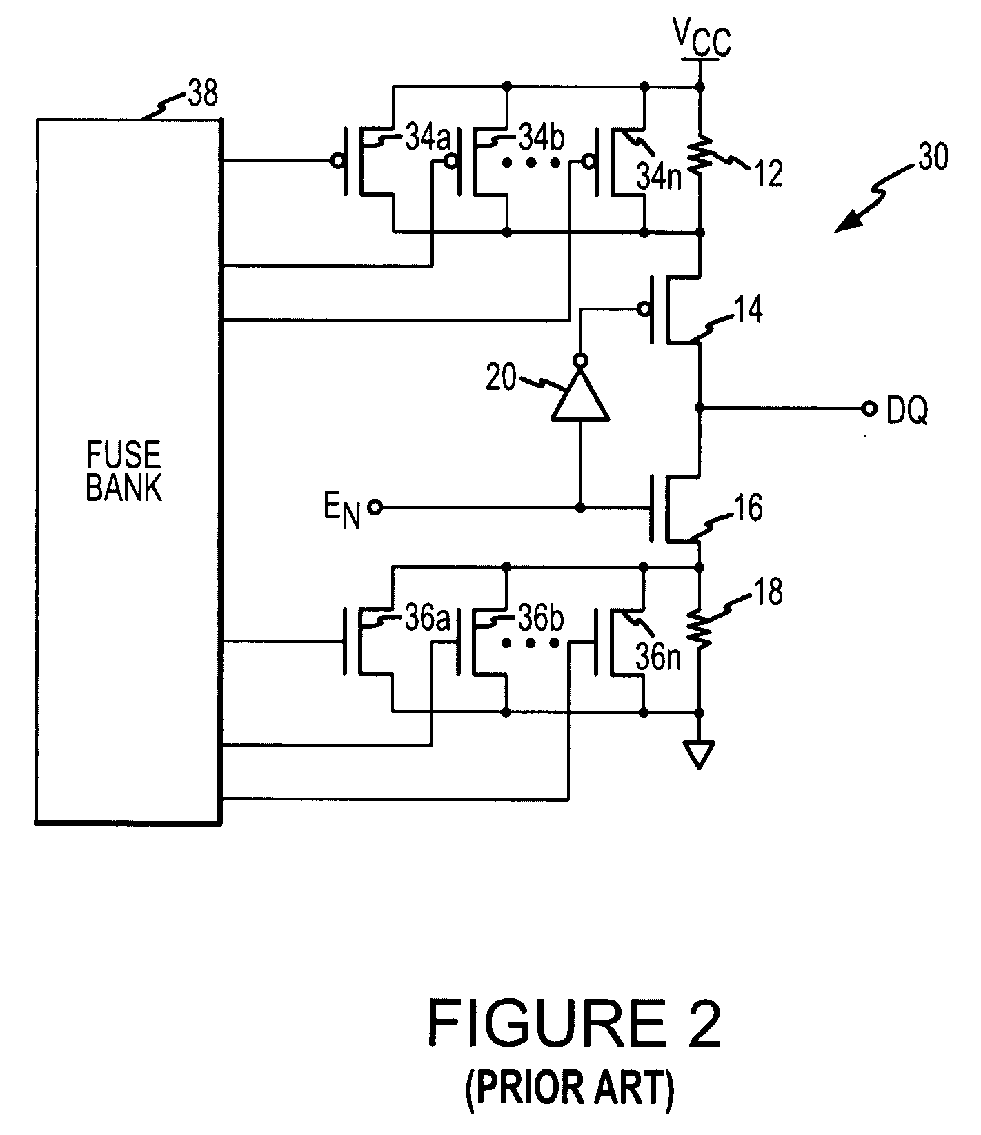 On-die system and method for controlling termination impedance of memory device data bus terminals