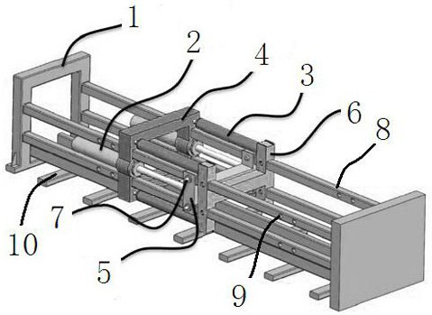 A continuous jacking device for steel pipes