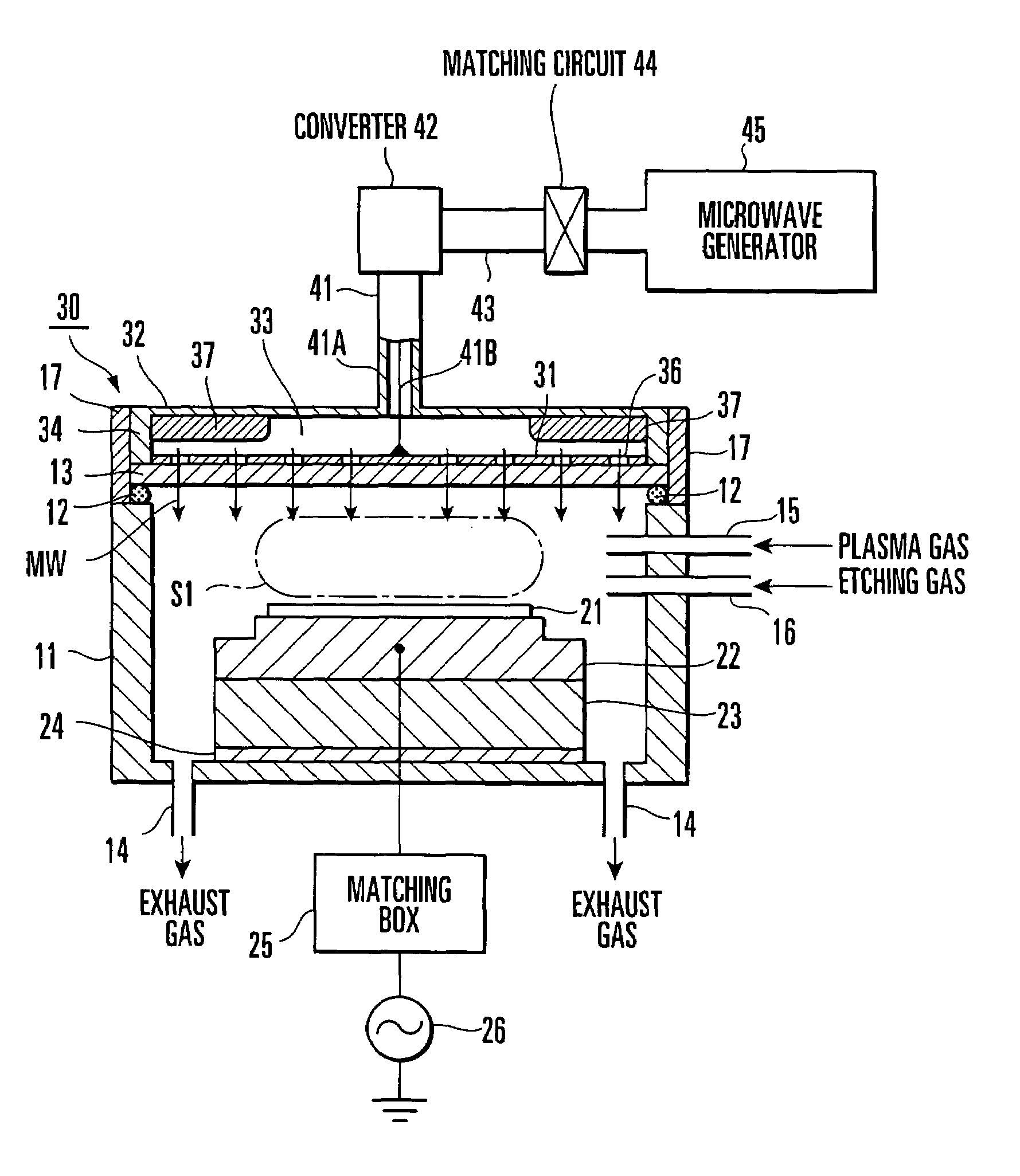 Radial antenna and plasma device using it