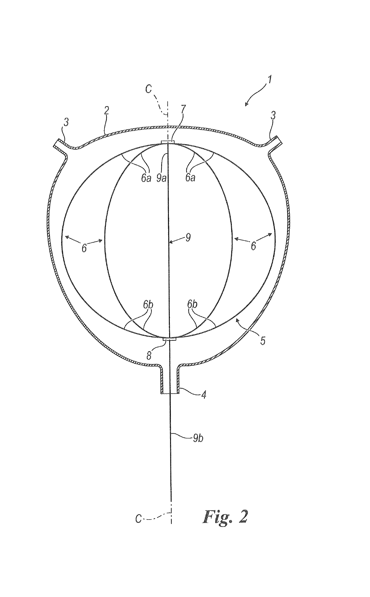 Orthotopic artificial bladder endoprosthesis