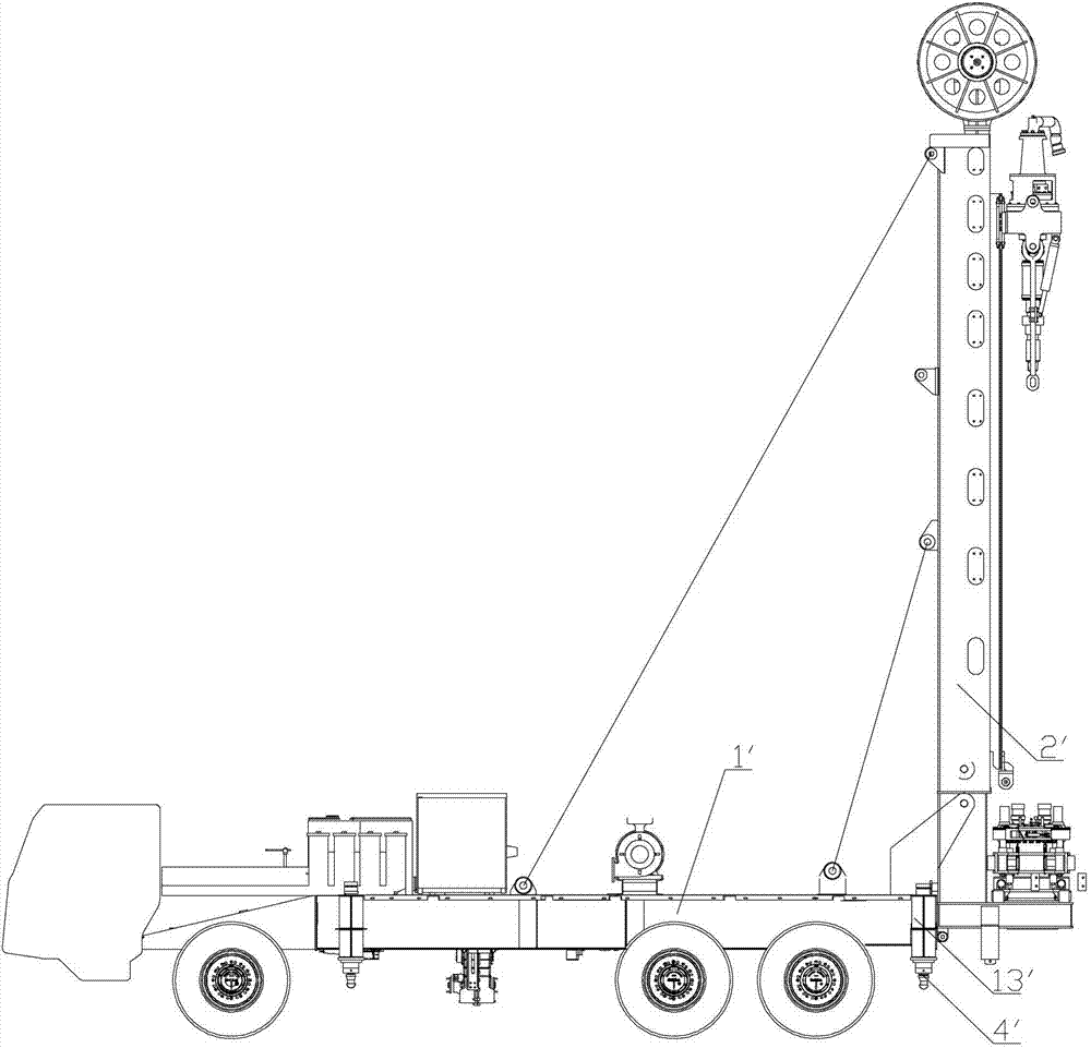 Drilling rig and rig frame thereof