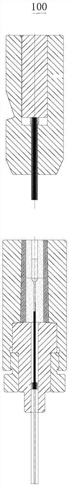 Cold heading module and cold heading process of special-shaped terminal