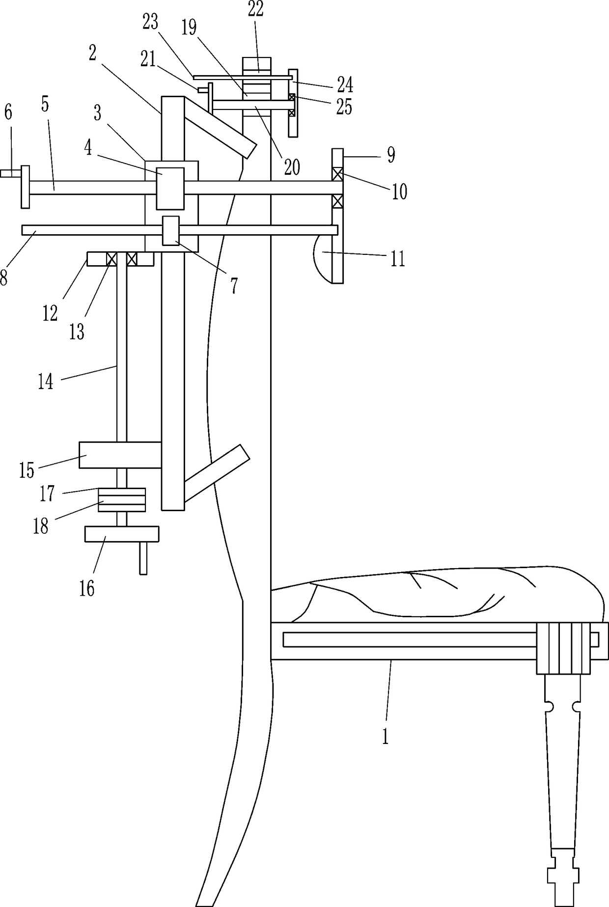 Medical spine correction chair