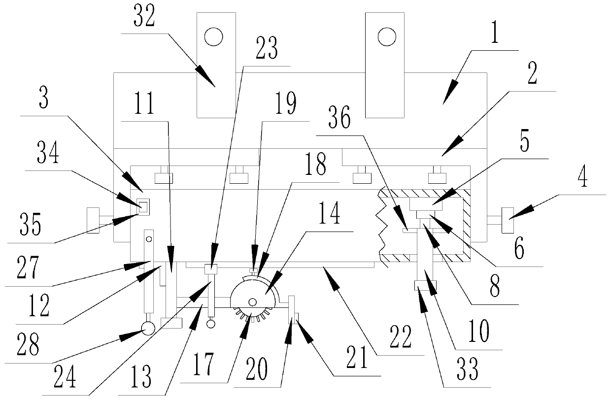 Sofa bearing device with automatic cleaning function