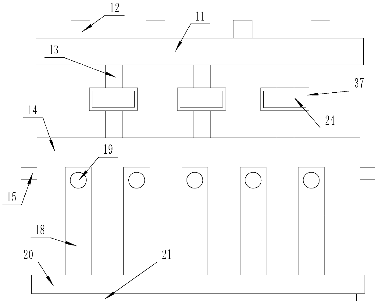 Sofa bearing device with automatic cleaning function