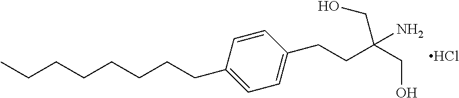 Pharmaceutical compositions of fingolimod