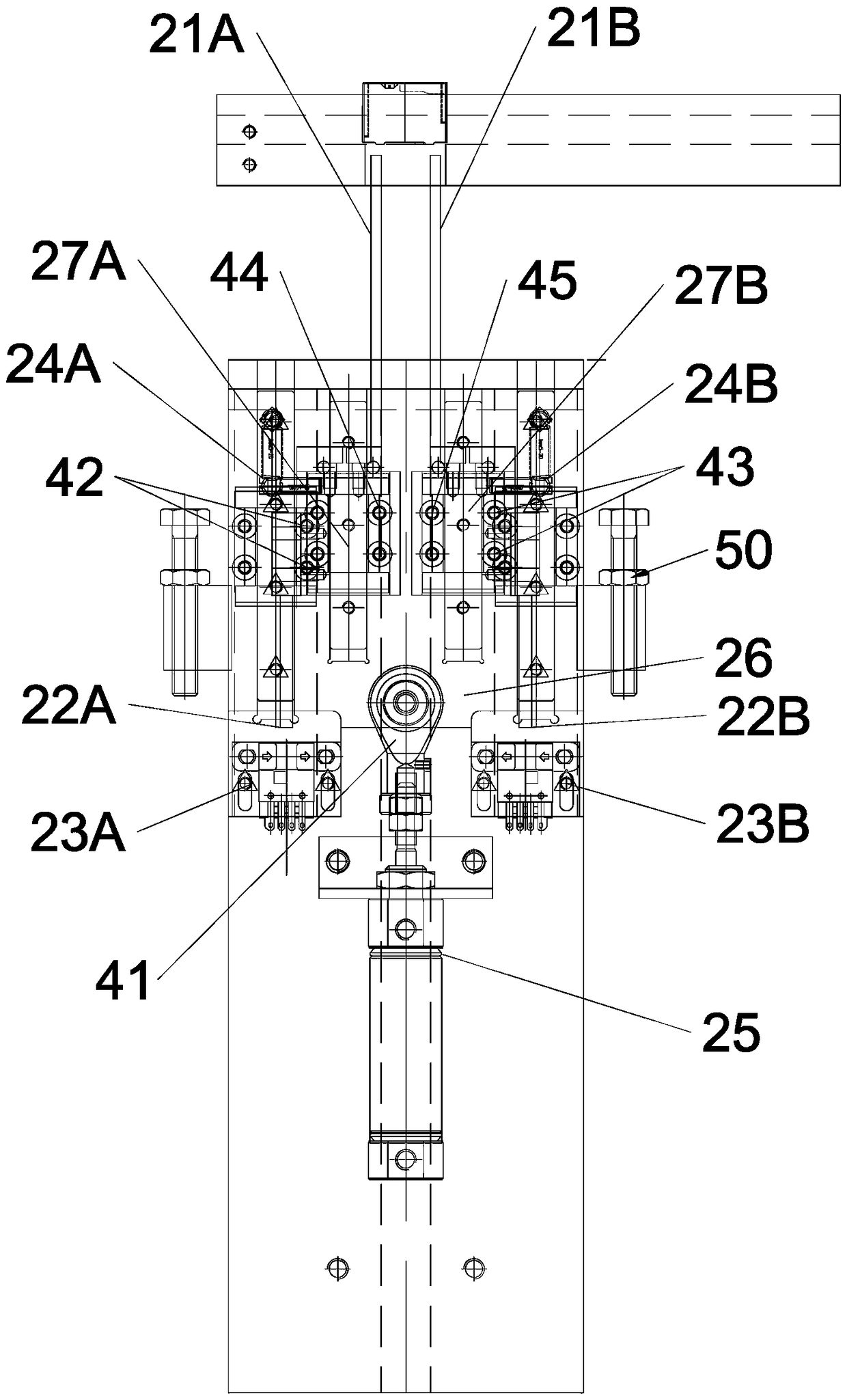 Positive and negative identification mechanism of relay outer cover and identification method thereof