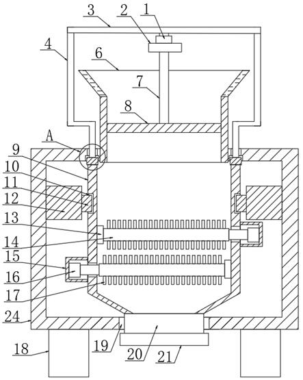 Energy-saving building concrete stirring device