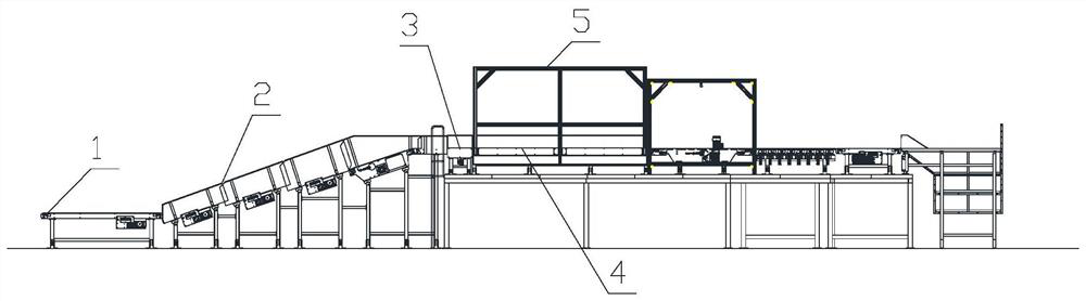 Goods separation single-piece arrangement method