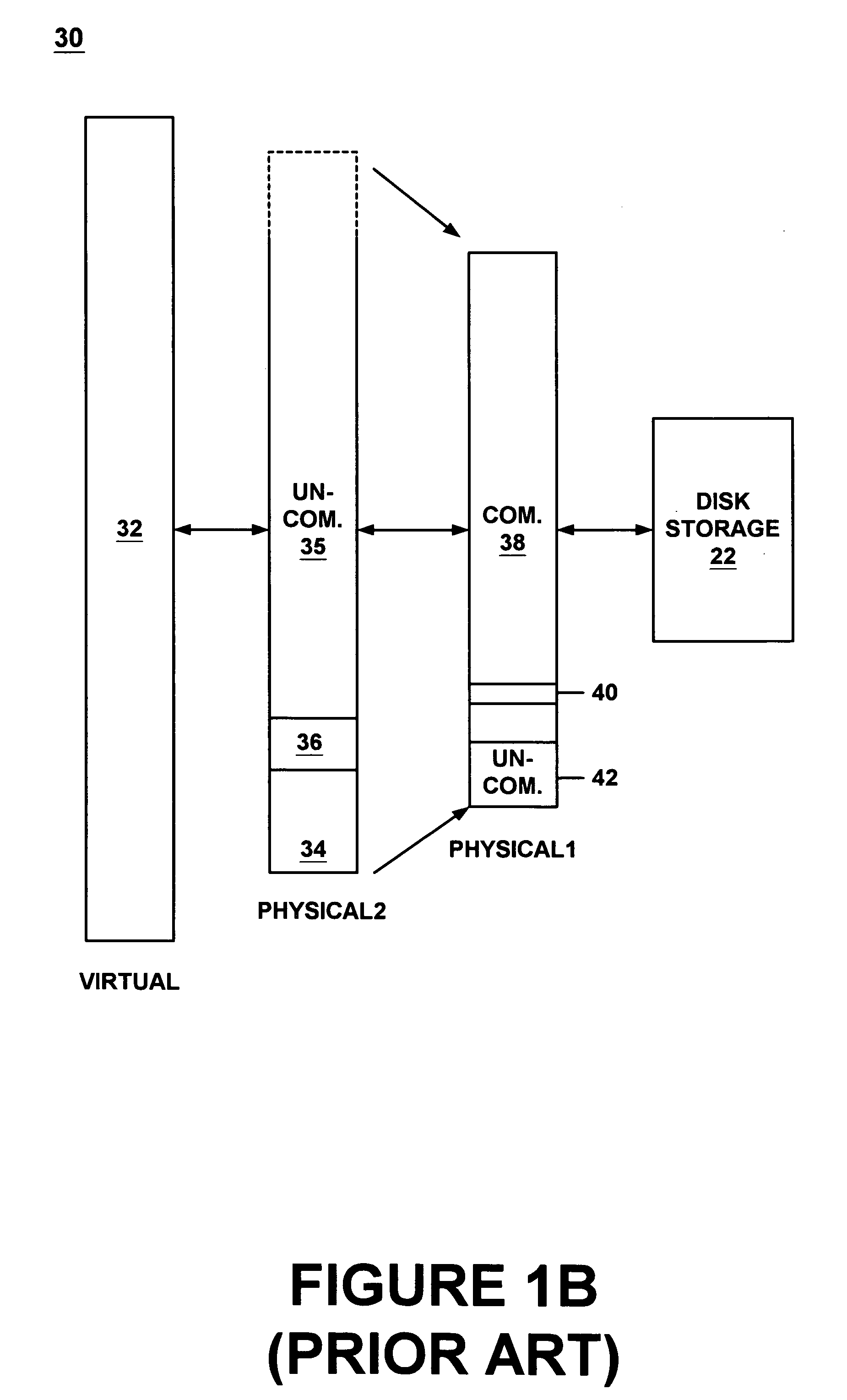 Method and system for transparent compressed memory paging in a computer system