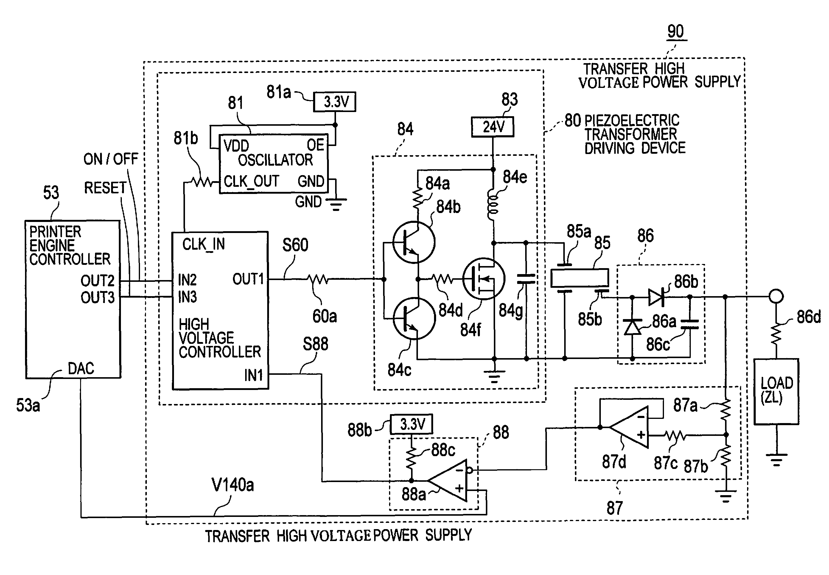 Piezoelectric transformer driving device, cold-cathode tube inverter, cold-cathode tube driving device, and image forming apparatus