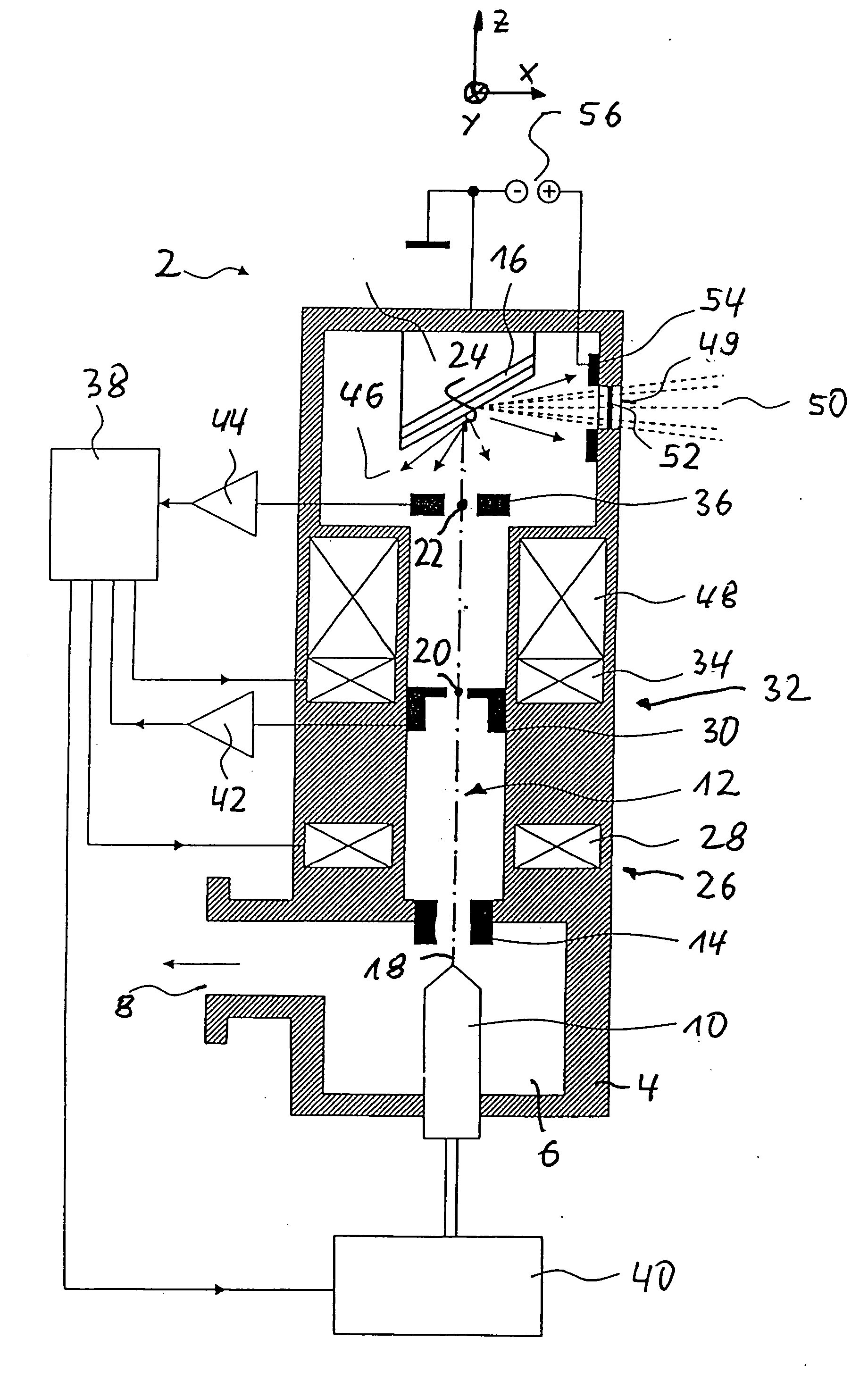 Device for generating X-ray or XUV radiation