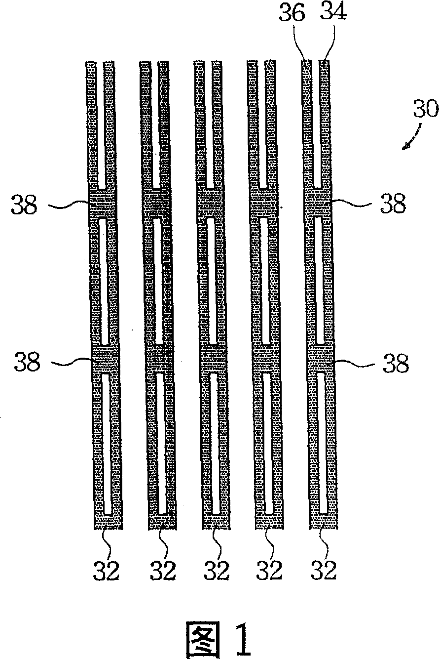 Structure for addressing electrodes in plasma panel display