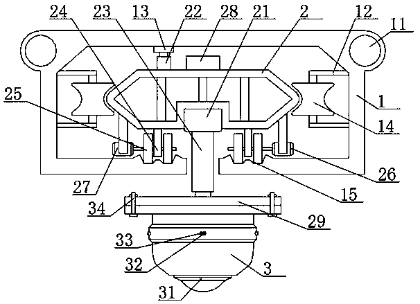 Multi-dimensional sensor-based suspended railway agricultural intelligent inspection robot