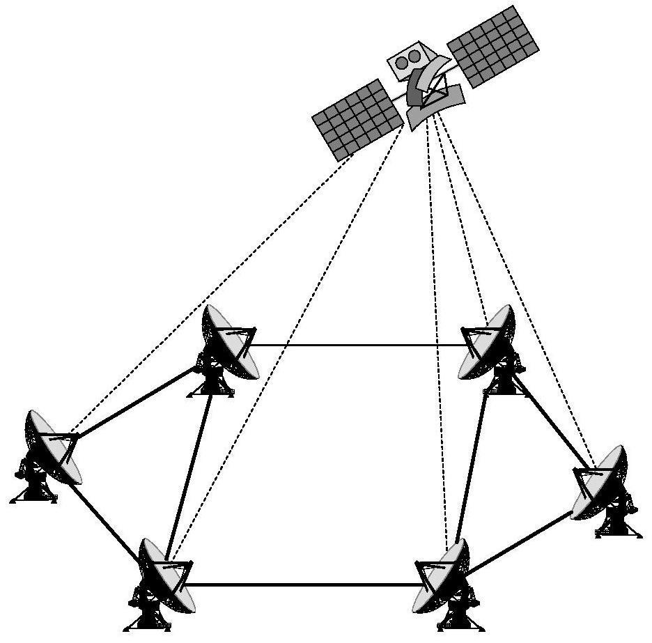 A high-precision time synchronization method for satellite ground stations based on radio-over-optical networks