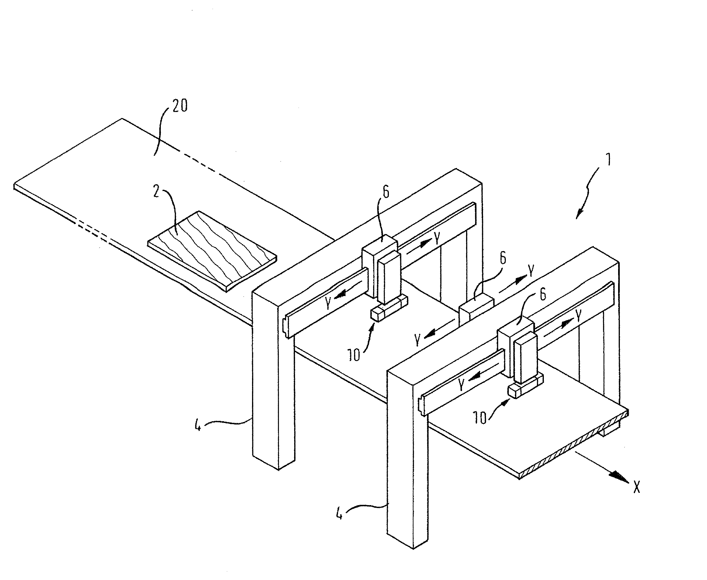 Device For Patterning Workpieces