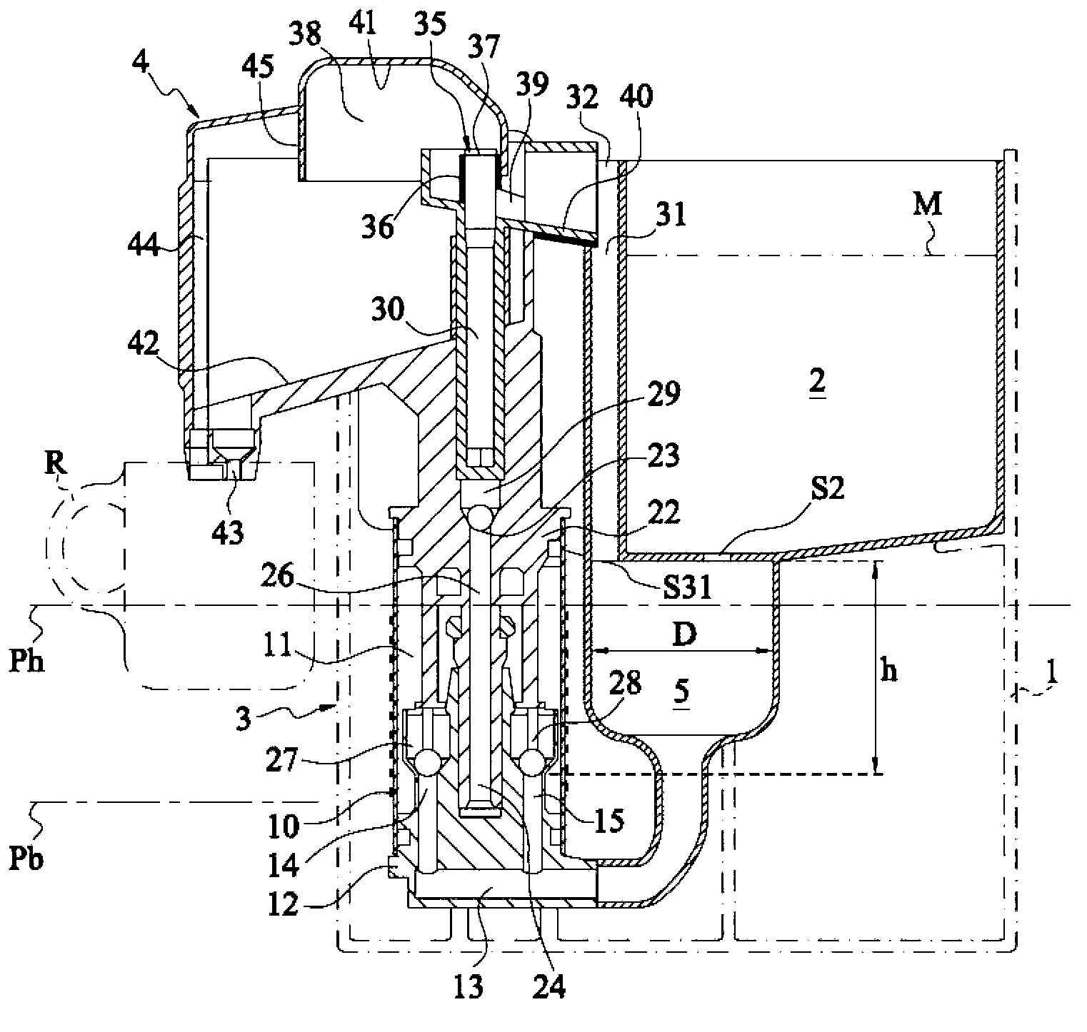 Double-reservoir household appliance for preparing hot-water-based drinks