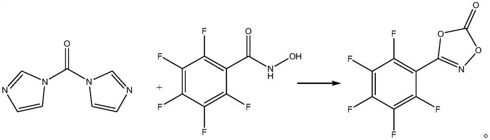 Synthesis method of pentafluorophenyl dioxazolone