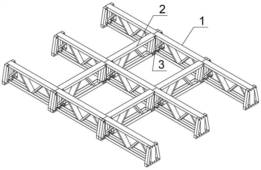 #-shaped modular splicing truss for fabricated steel structure
